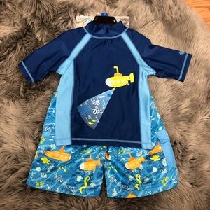 UV Skinz | Boy's Swim Set with Bucket Hat | Blue | Various Sizes